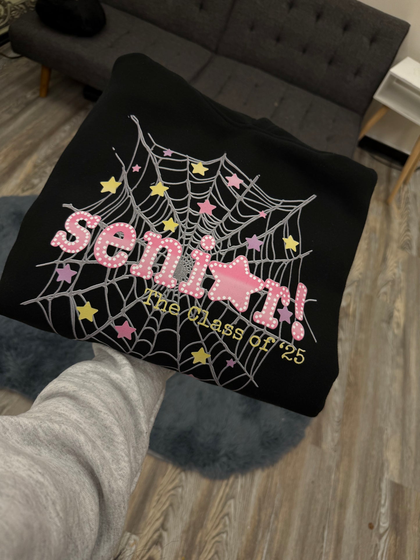 Black Senior Spider Hoodie