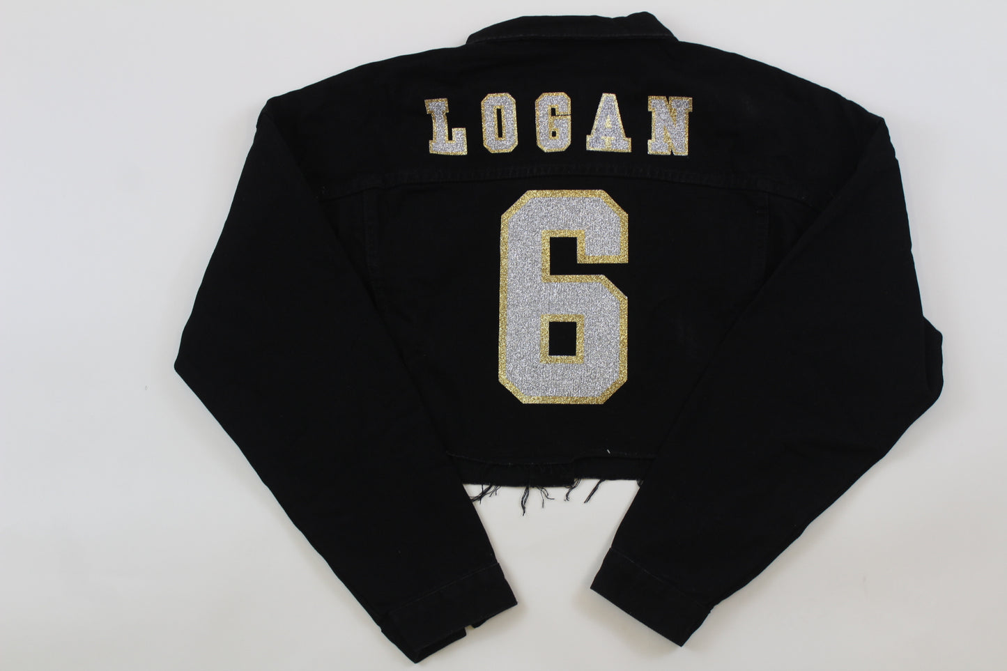 Customizable Jean Jacket with Lettering