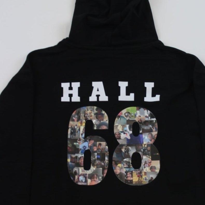 Cropped Hoodie with Name and Picture(s) in Number