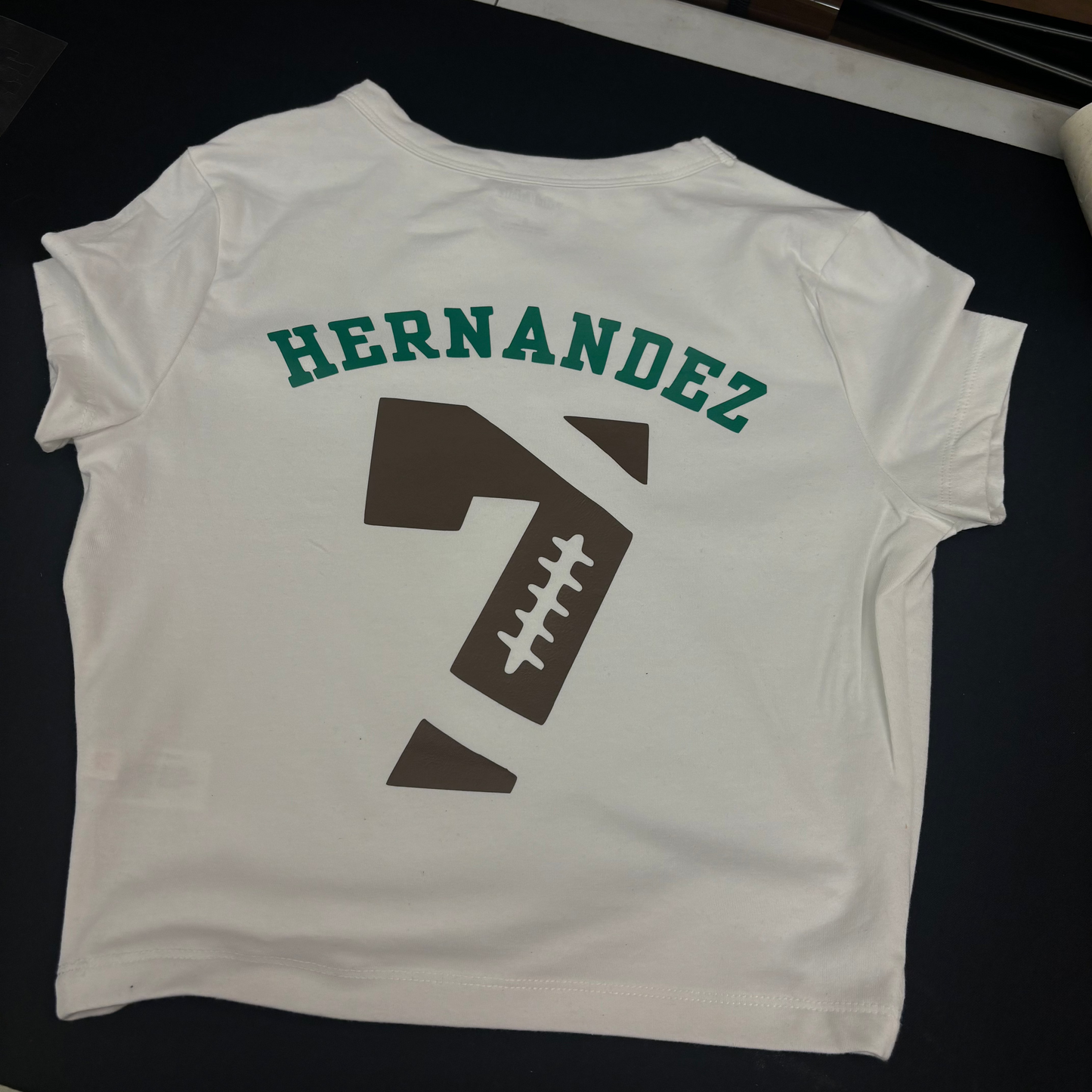 Cropped Football Number Shirt