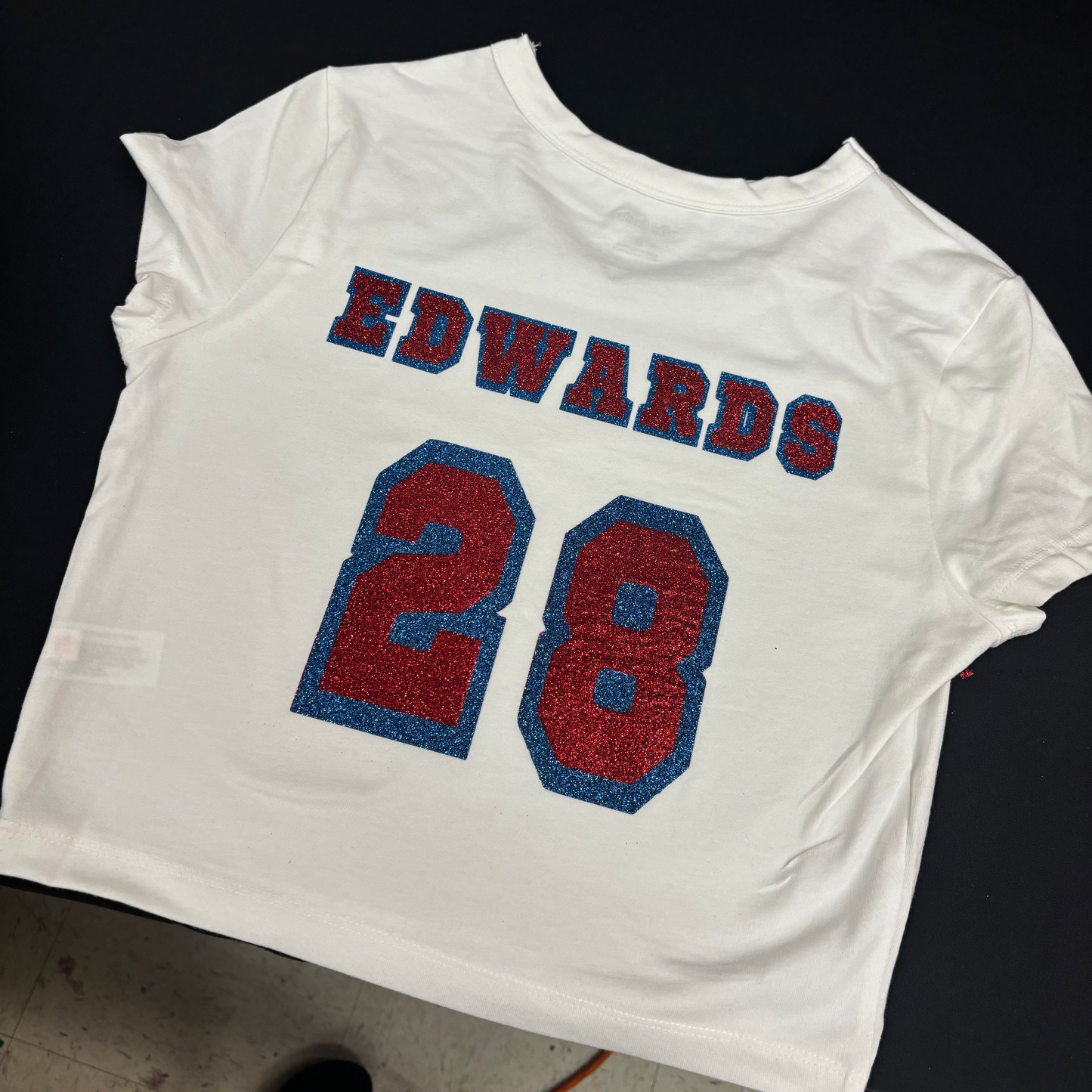 Cropped Shirt With Name and Number