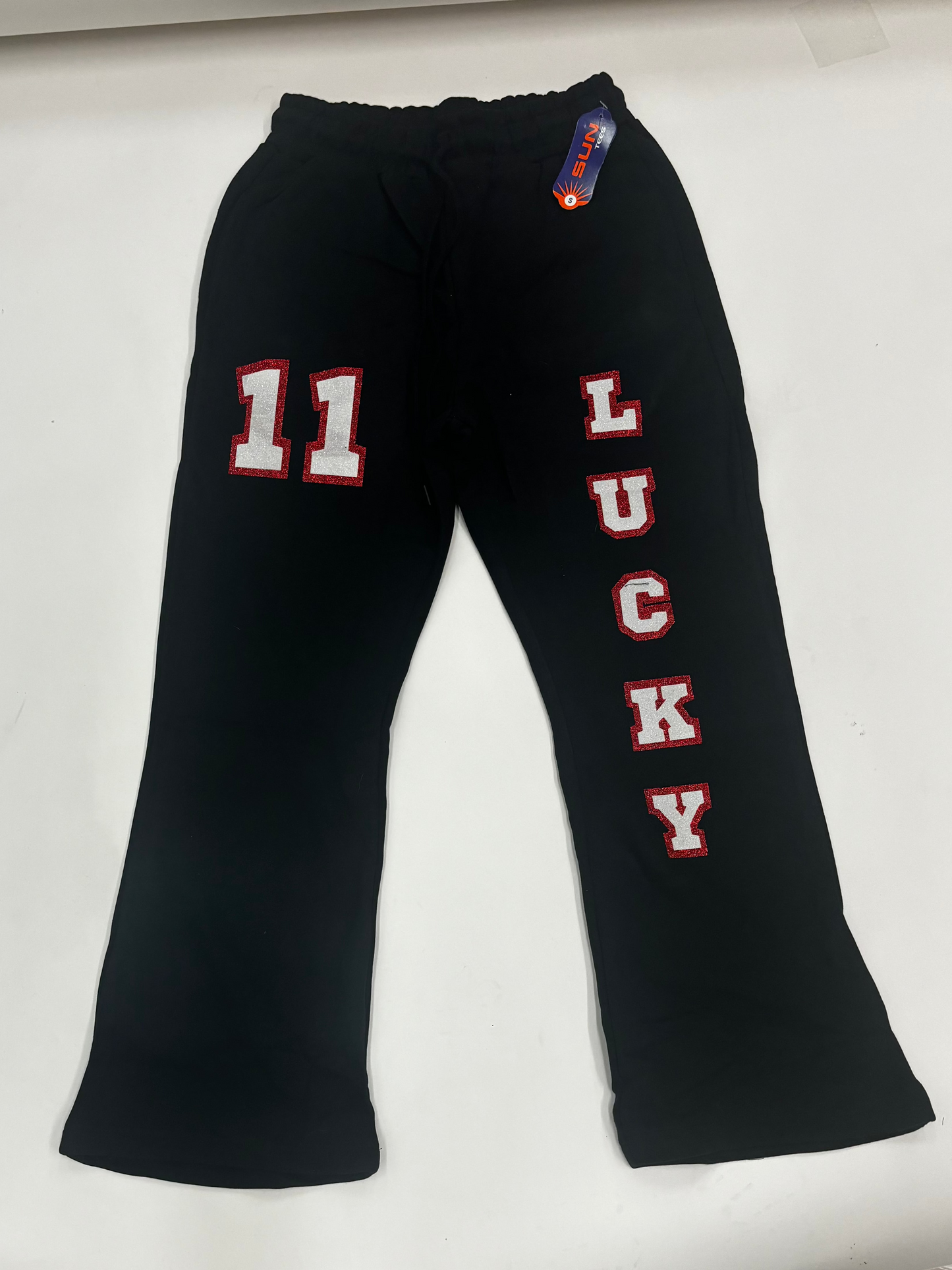 Custom Flared Sweats Men Size (with White Lettering)