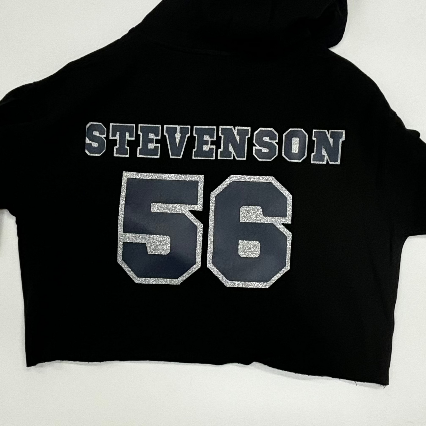 Cropped Hoodie with Name and Number