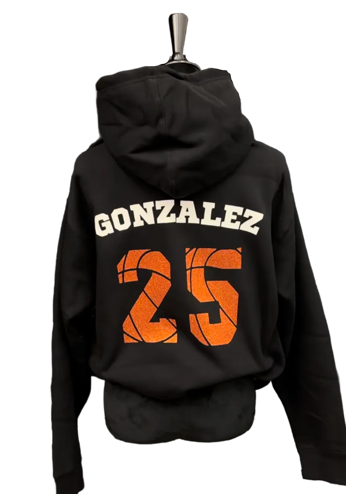 Basketball Number hoodie with last name