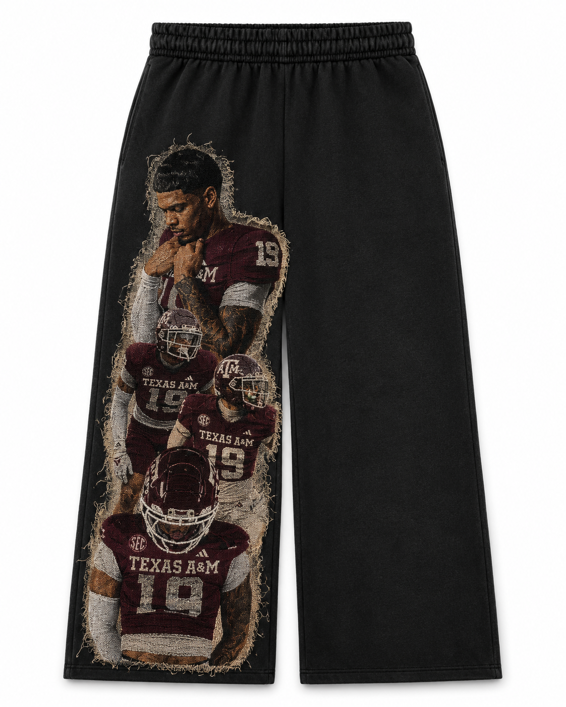 Sweatpants with Tapestry Patch