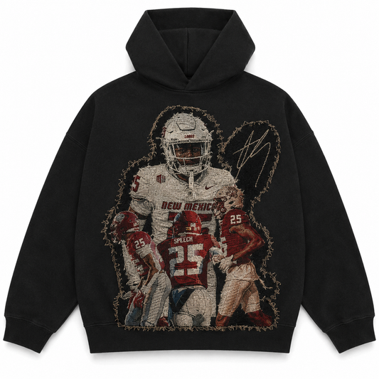 Hoodie with Tapestry Patch