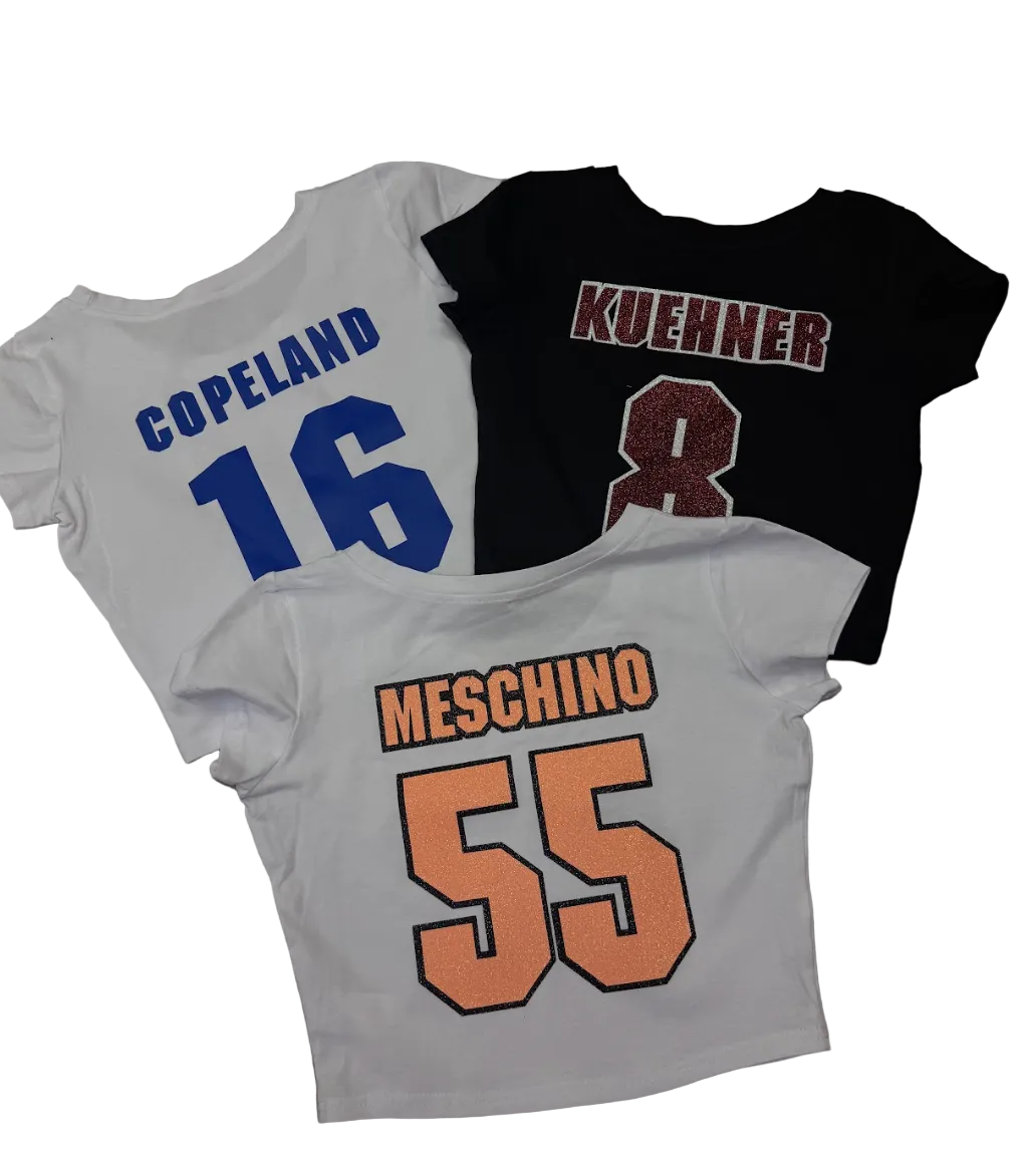 Cropped Shirt With Name and Number
